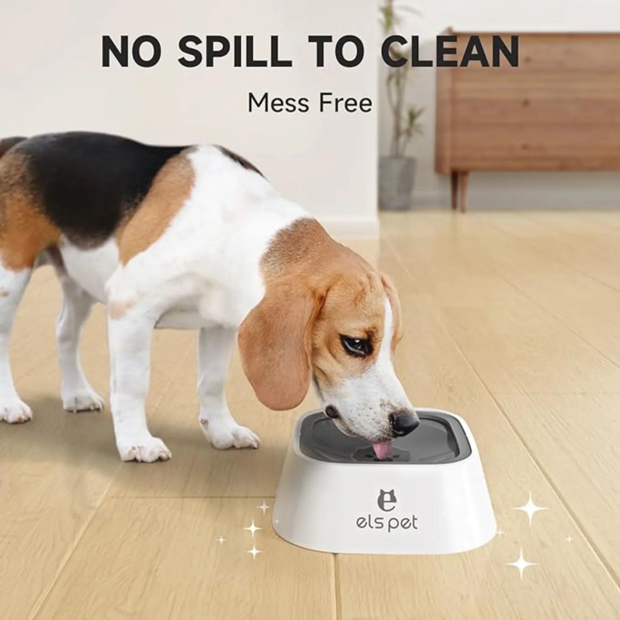 Splash-Free Floating Water Bowl for Dogs & Cats (1L)