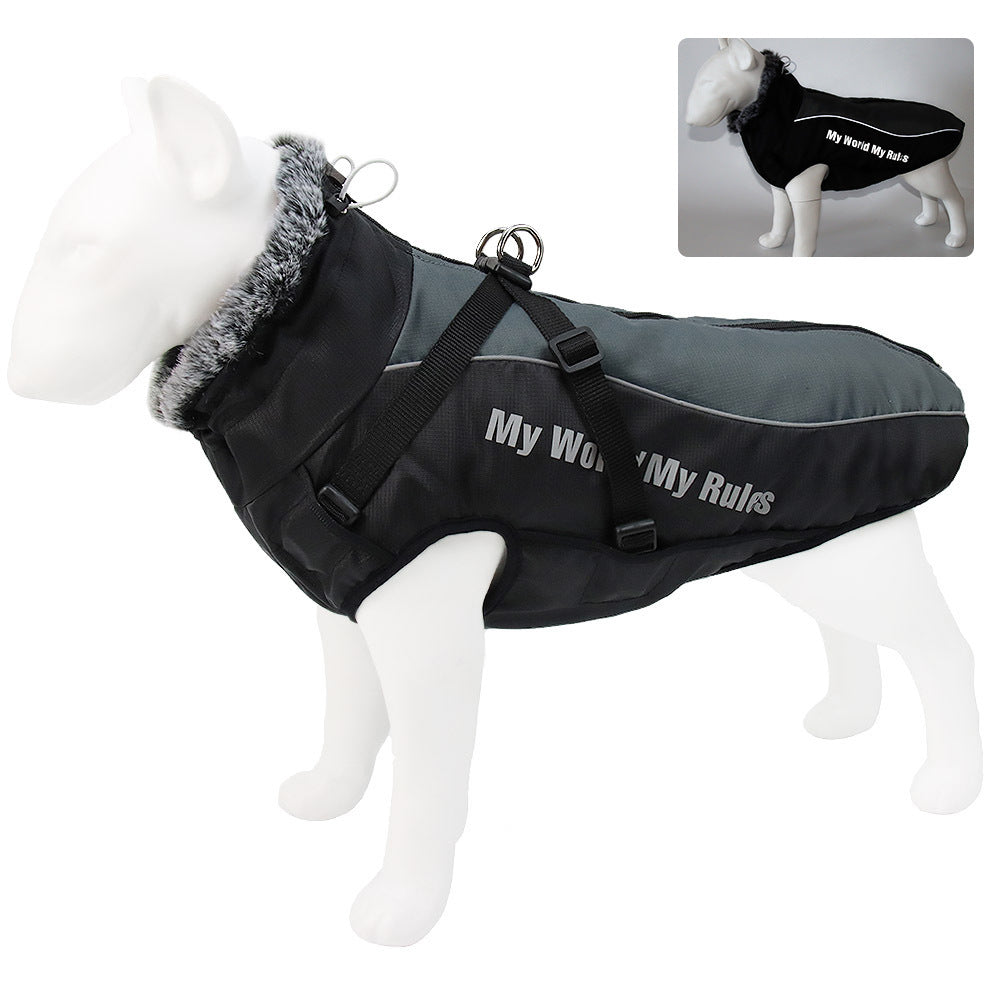 New Large Pet Warm Reflective Dog Thickened Coat Vest Jacket